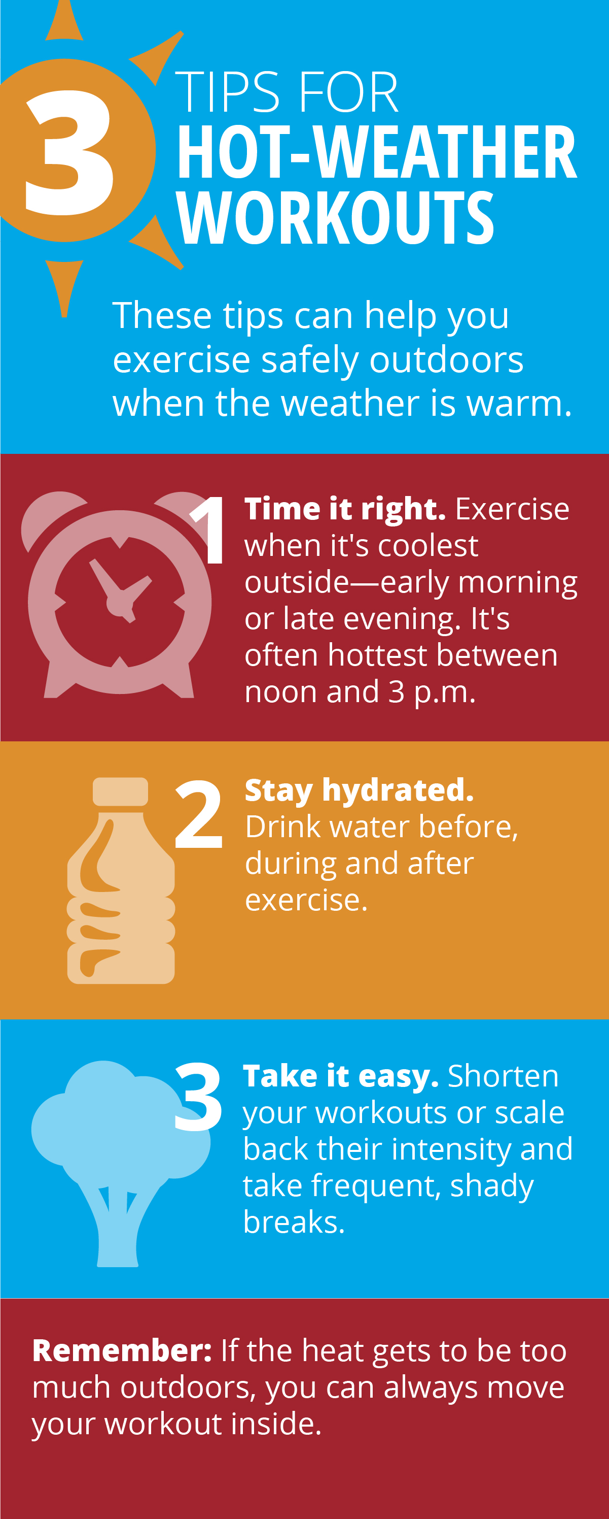 Follow these 3 tips for hot-weather workouts | Indiana Regional Medical ...