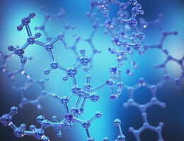 A model of a molecule.